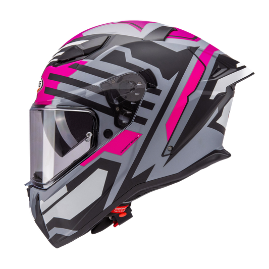 CASCO PARA MOTO CABERG DRIFT EVO II Horizon Matt Grey/Black/Fuchsia