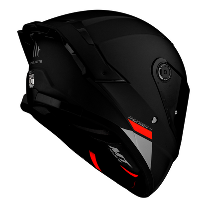 Casco MT Helmets Thunder 4 SV Solid A1 Negro Mate + Pinlock Incluido