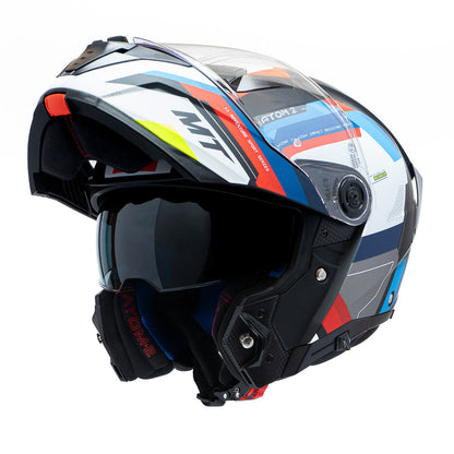 Casco de Moto MT Helmets Atom 2 SV Bast A1 Pinlock incluido
