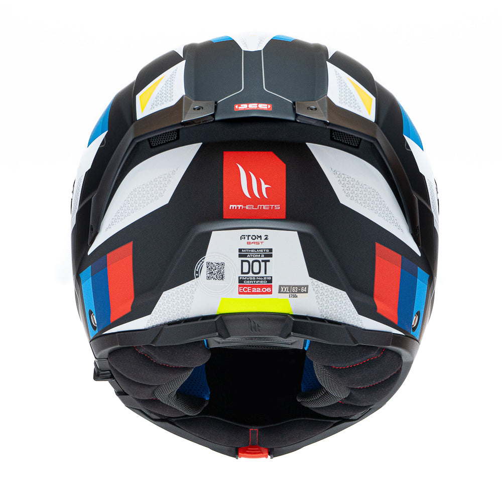 Casco de Moto MT Helmets Atom 2 SV Bast A1 Pinlock incluido