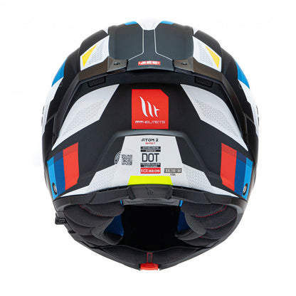 Casco de Moto MT Helmets Atom 2 SV Bast A1 Pinlock incluido