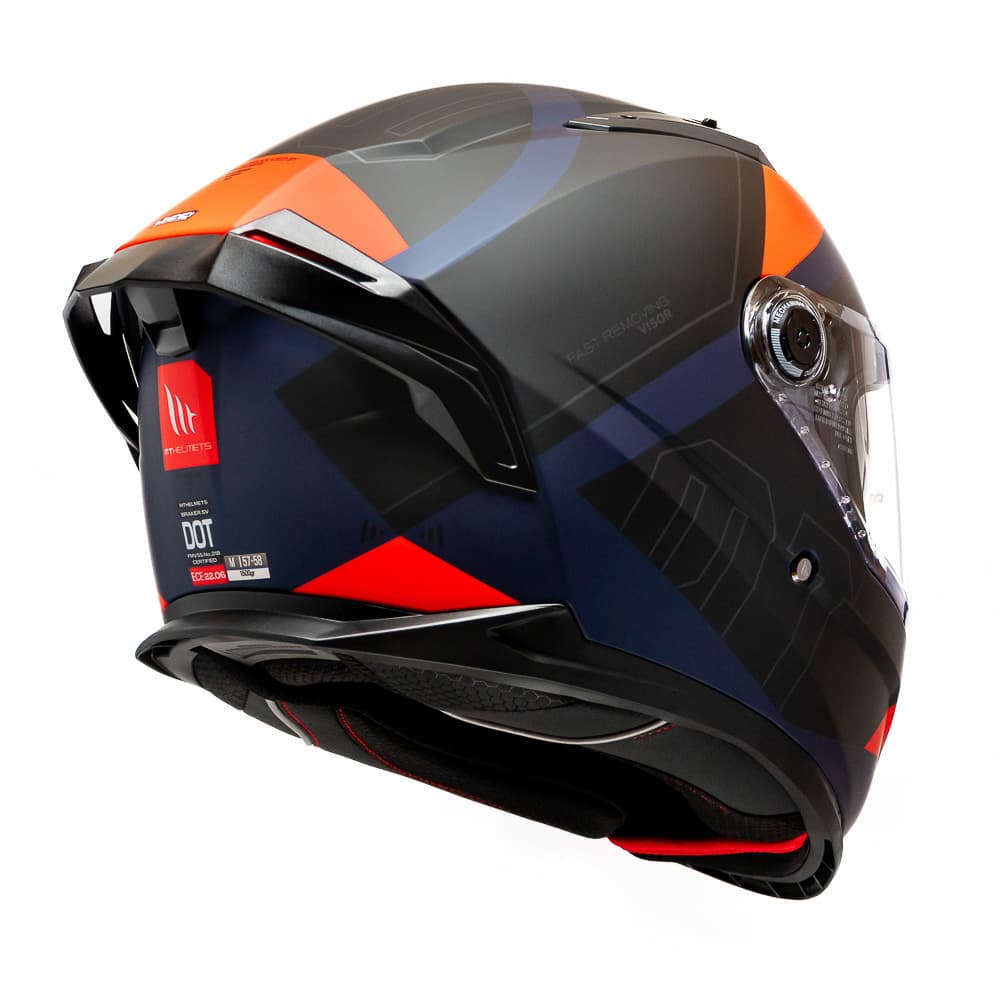 Casco MT Helmets Braker SV E5 Lab Rojo Mate