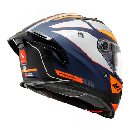 Casco MT Helmets Braker SV C4 Pursuit Naranja Mate