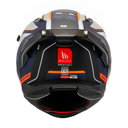 Casco MT Helmets Braker SV C4 Pursuit Naranja Mate