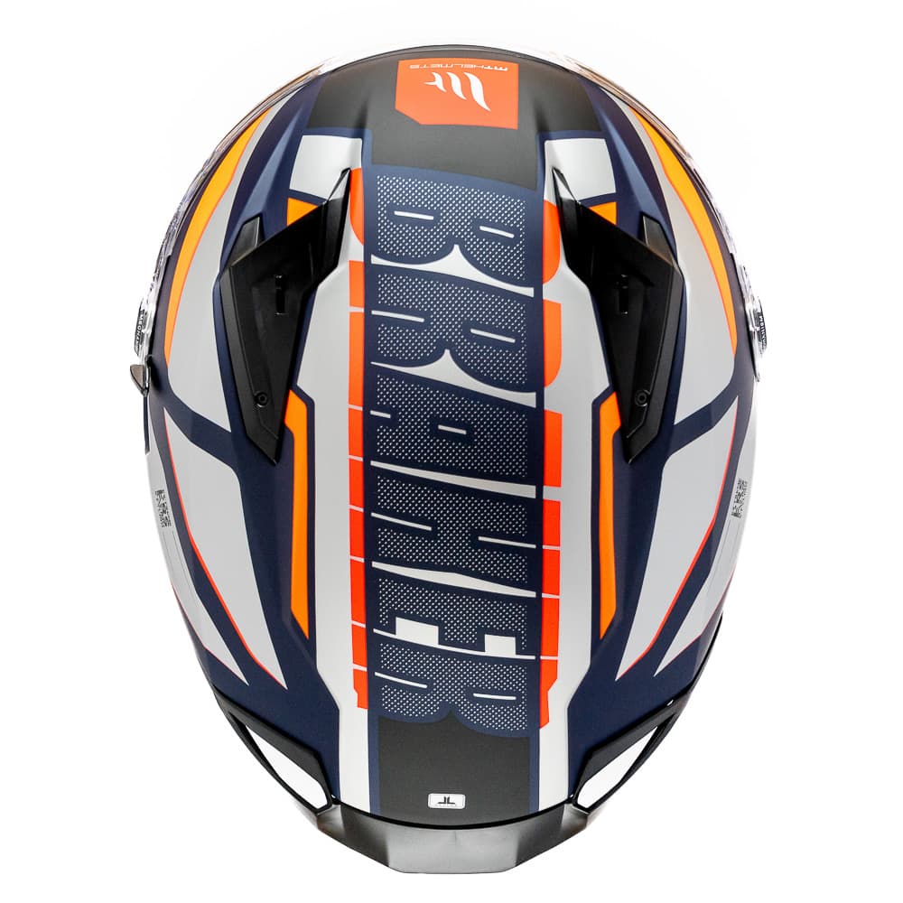 Casco MT Helmets Braker SV C4 Pursuit Naranja Mate