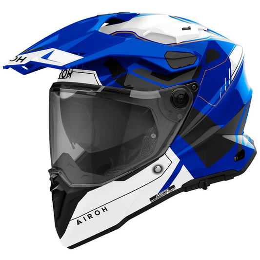Casco Airoh Commander 2 Reveal Azul Brillo
