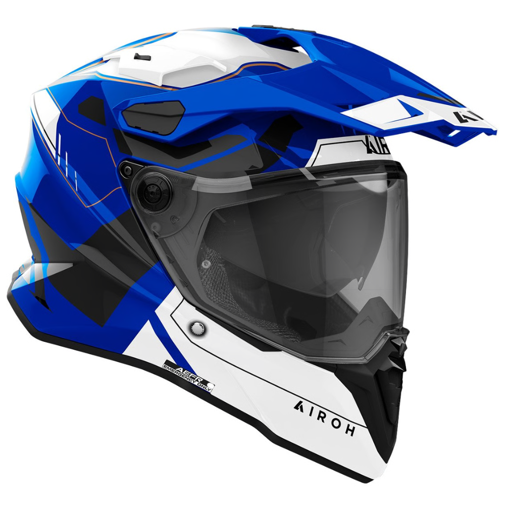 Casco Airoh Commander 2 Reveal Azul Brillo