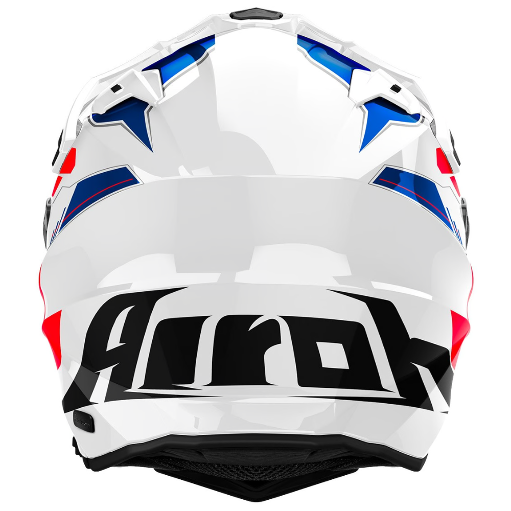 Casco Airoh Commander 2 Reveal Azul Rojo Brillo