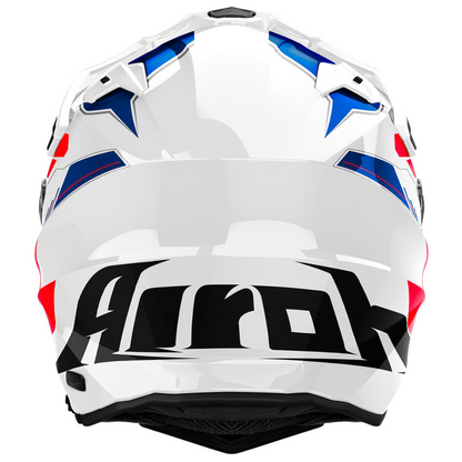 Casco Airoh Commander 2 Reveal Azul Rojo Brillo