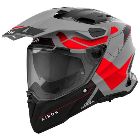 Casco Airoh Commander 2 Reveal Rojo Fluor Mate