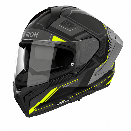 Casco Airoh Matryx Rocket Amarillo Mate