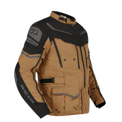 Chaqueta para Moto Richa Infinity 2 Adventure Camel Negro - Hombre