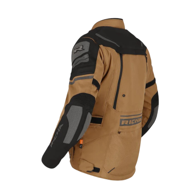 Chaqueta para Moto Richa Infinity 2 Adventure Camel Negro - Hombre