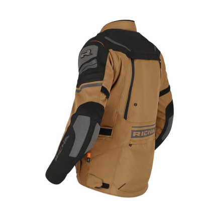 Chaqueta para Moto Richa Infinity 2 Adventure Camel Negro - Hombre