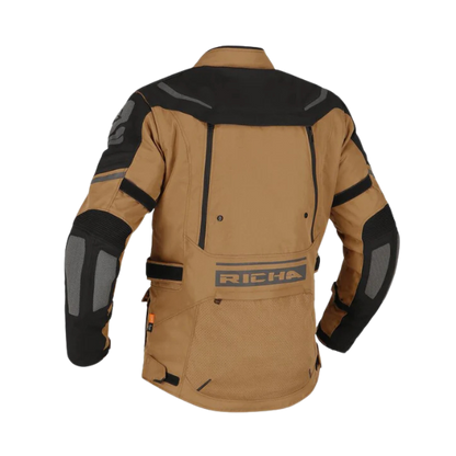 Chaqueta para Moto Richa Infinity 2 Adventure Camel Negro - Hombre