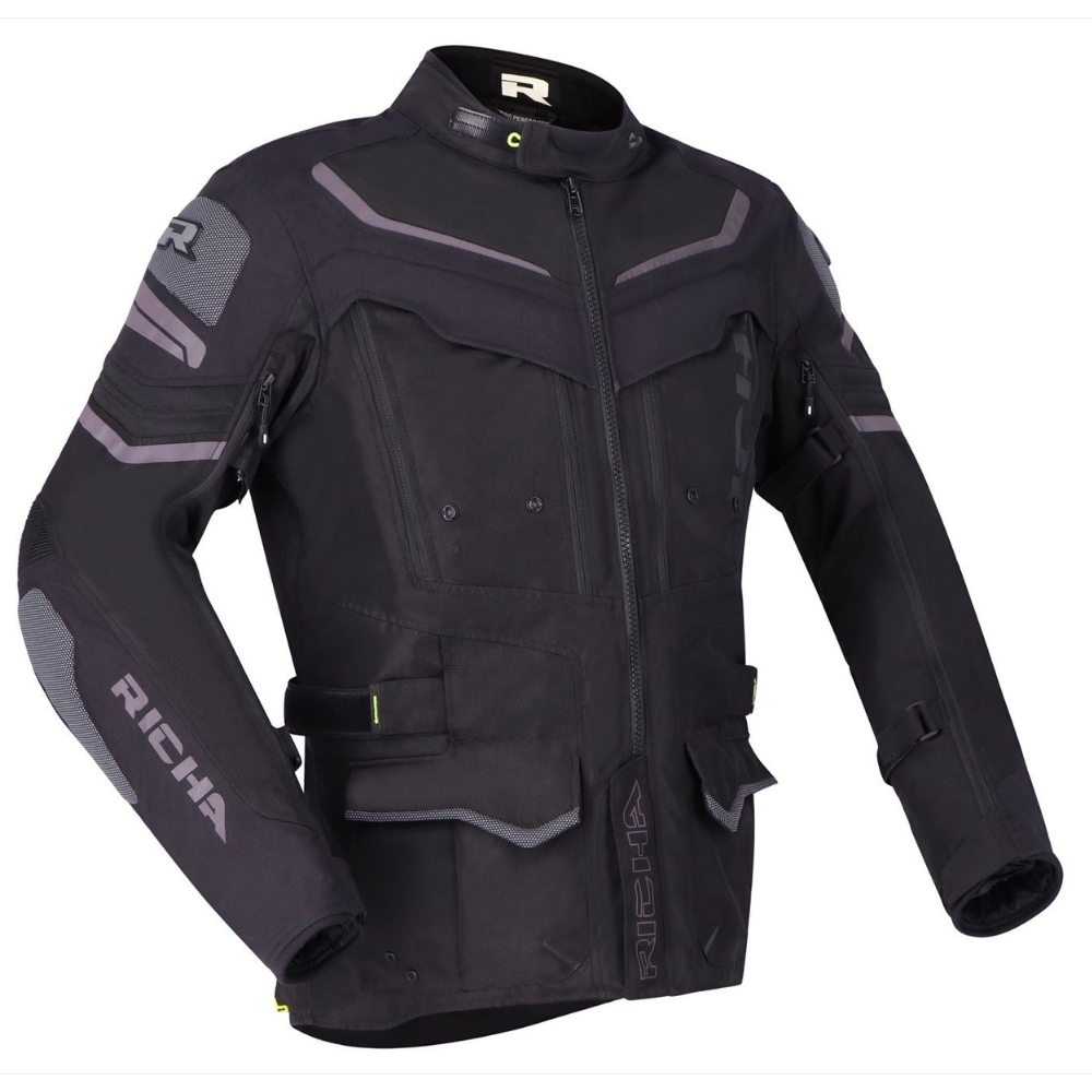 Chaqueta para Moto Richa Infinity 2 Adventure Black - Hombre