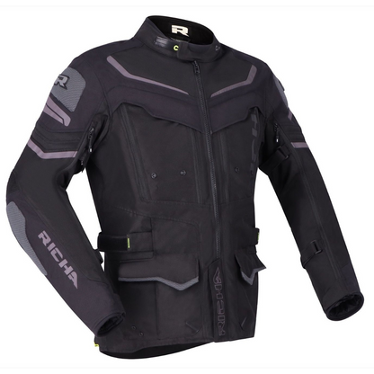 Chaqueta para Moto Richa Infinity 2 Adventure Black - Hombre