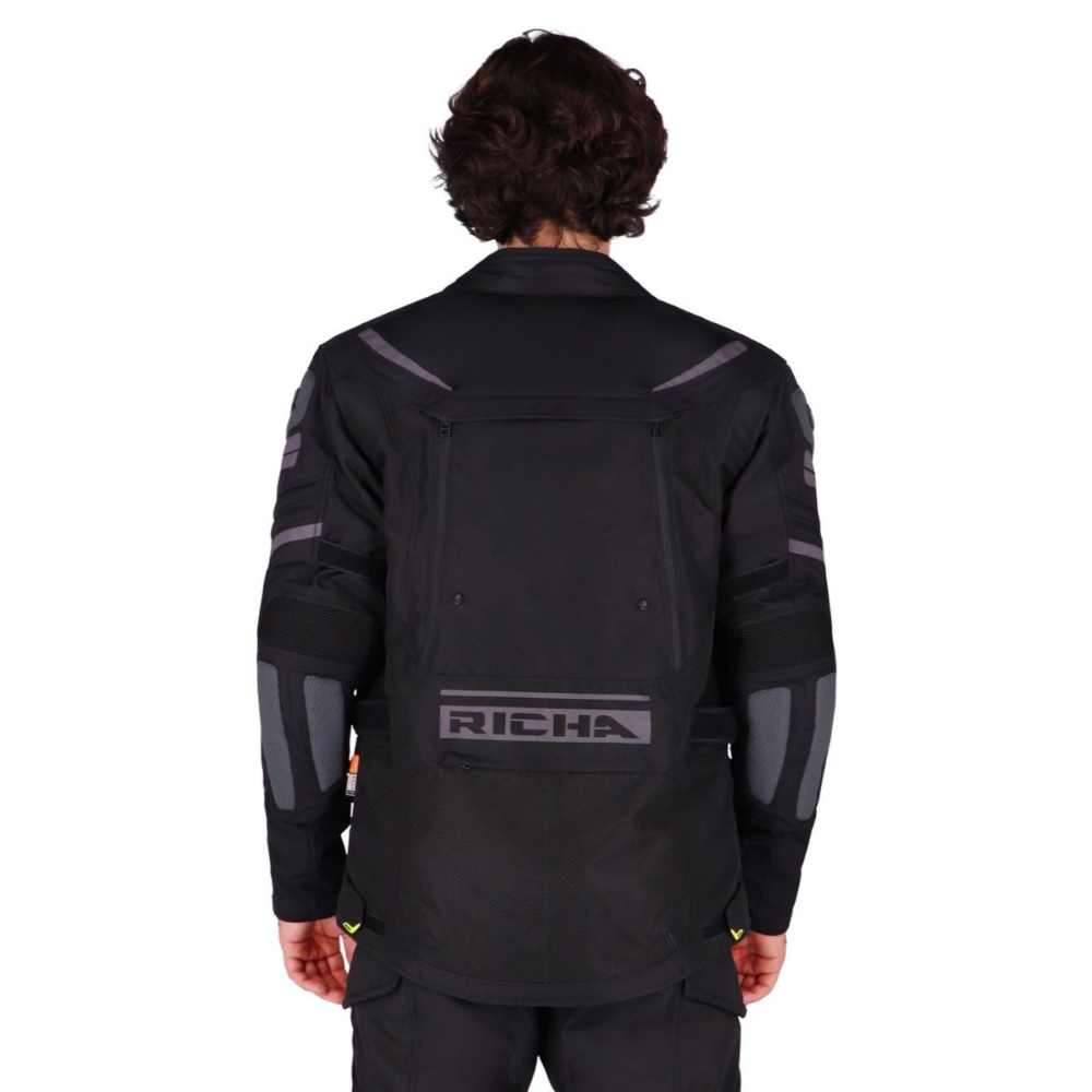 Chaqueta para Moto Richa Infinity 2 Adventure Black - Hombre