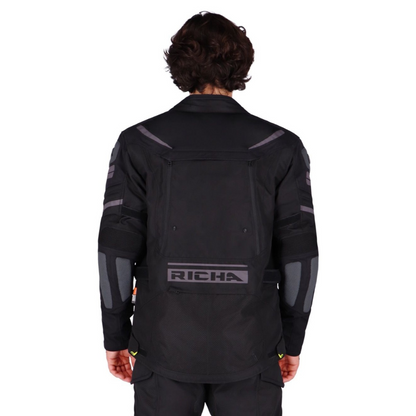 Chaqueta para Moto Richa Infinity 2 Adventure Black - Hombre