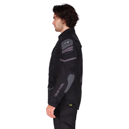Chaqueta para Moto Richa Infinity 2 Adventure Black - Hombre