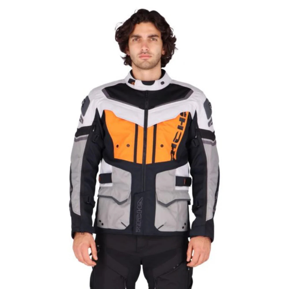 Chaqueta para Moto Richa Infinity 2 Adventure Orange - Hombre