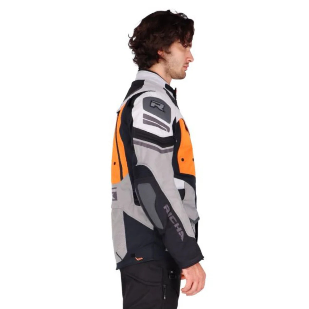 Chaqueta para Moto Richa Infinity 2 Adventure Orange - Hombre