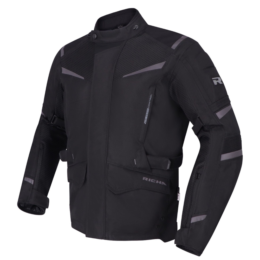 Chaqueta para Moto Richa Tundra Black - Hombre