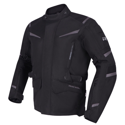 Chaqueta para Moto Richa Tundra Black - Hombre