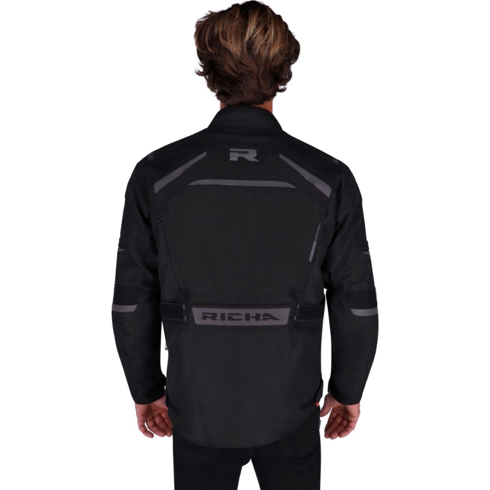 Chaqueta para Moto Richa Tundra Black - Hombre