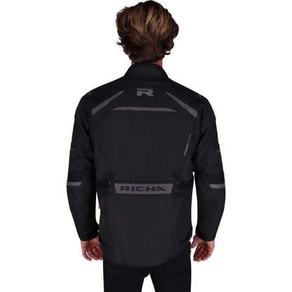 Chaqueta para Moto Richa Tundra Black - Hombre