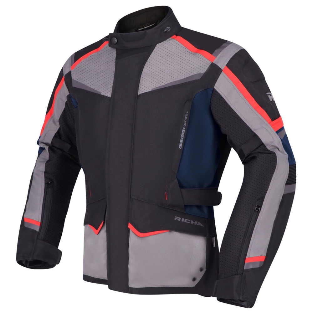 Chaqueta para Moto Richa Tundra Blue - Hombre