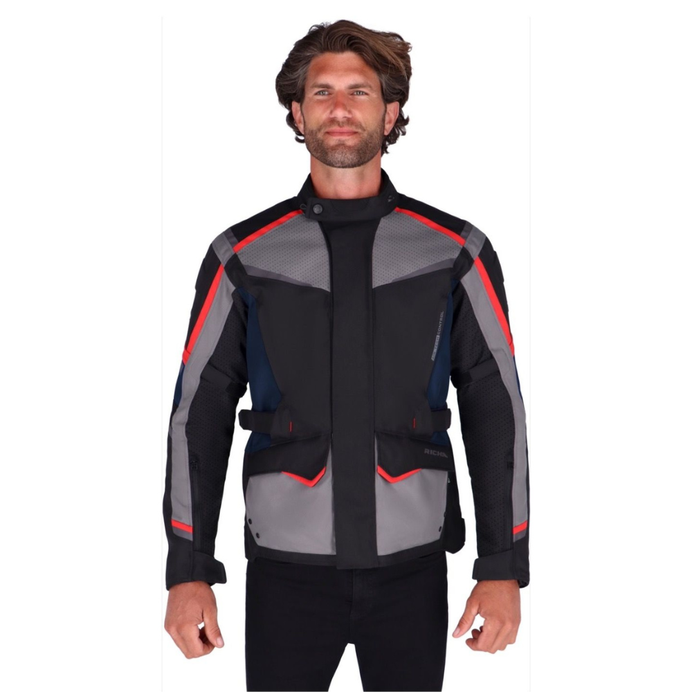 Chaqueta para Moto Richa Tundra Blue - Hombre