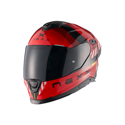 Casco Nexx Y.100R FADE RED BLACK