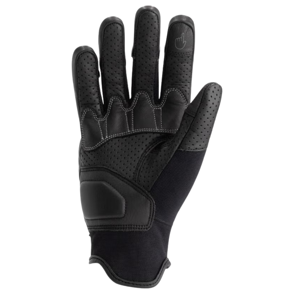 Guantes de Moto Richa Torrance Perforado Negro Perforados Ventilados