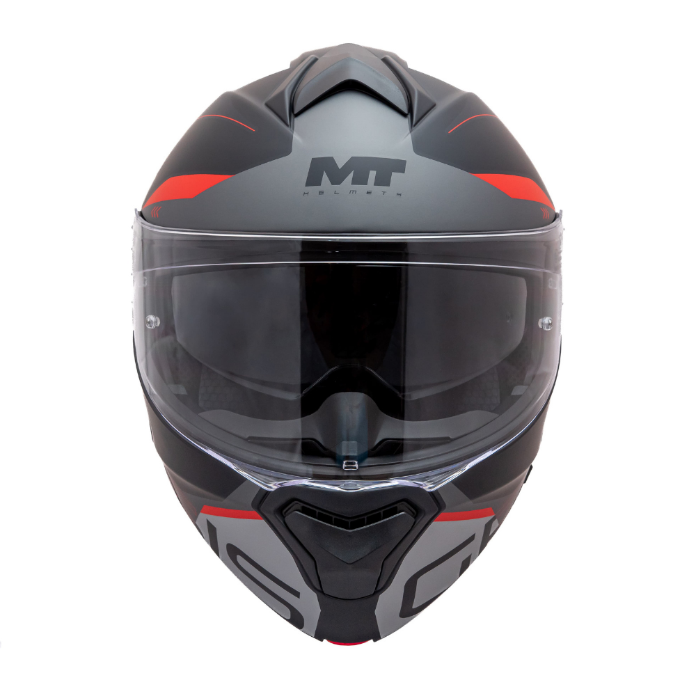 Casco MT Genesis SV Atempo B15 Mate Rojo/Gris/Negro