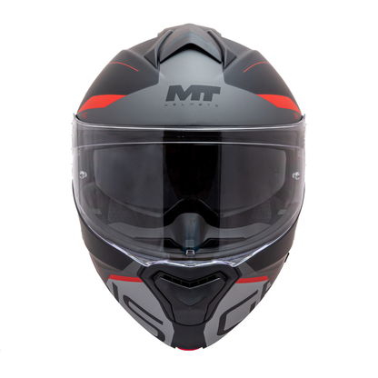Casco MT Genesis SV Atempo B15 Mate Rojo/Gris/Negro