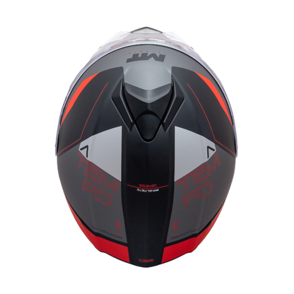 Casco MT Genesis SV Atempo B15 Mate Rojo/Gris/Negro