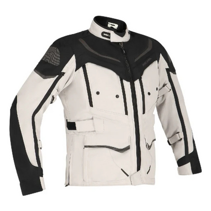 Chaqueta para Moto Richa Infinity 2 Adventure Gris Claro Negro - Mujer