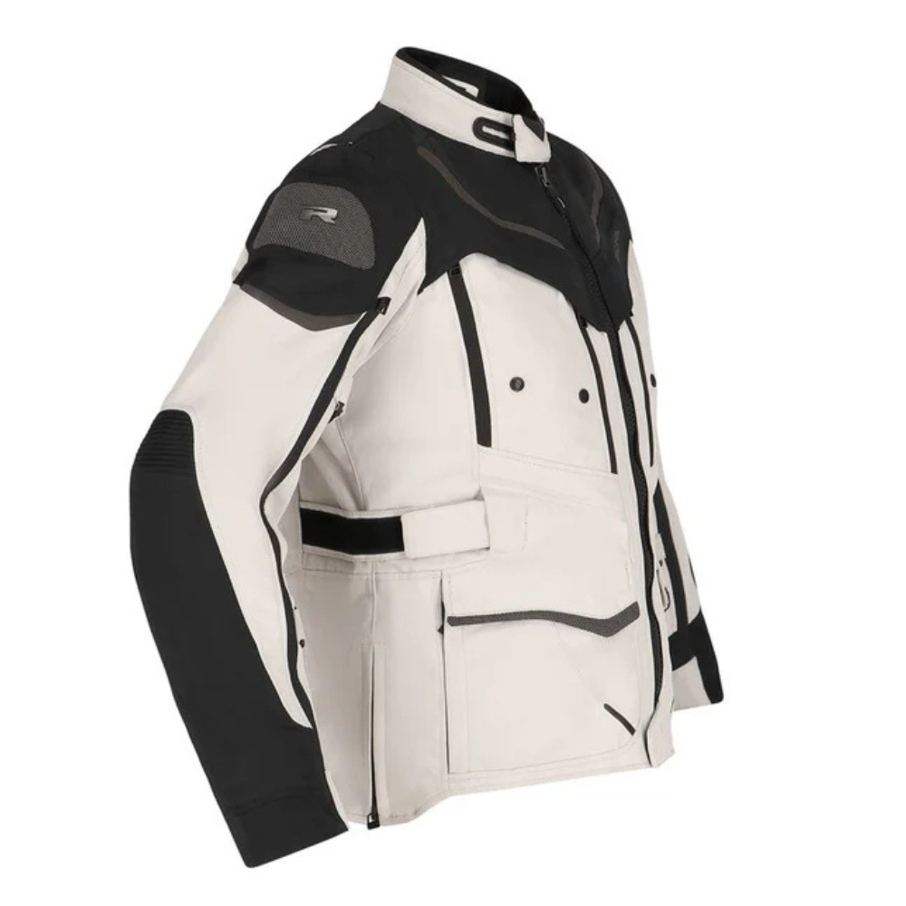 Chaqueta para Moto Richa Infinity 2 Adventure Gris Claro Negro - Mujer