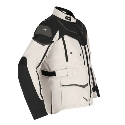 Chaqueta para Moto Richa Infinity 2 Adventure Gris Claro Negro - Mujer