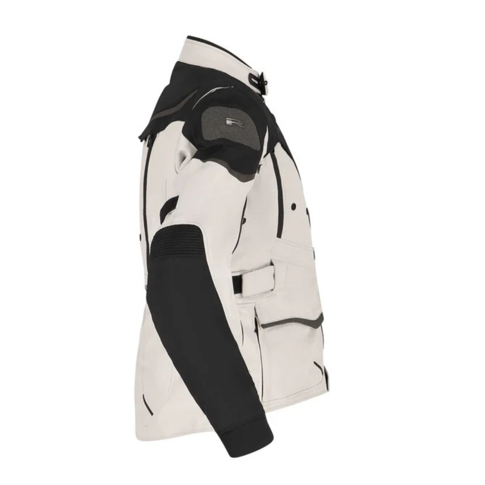 Chaqueta para Moto Richa Infinity 2 Adventure Gris Claro Negro - Mujer