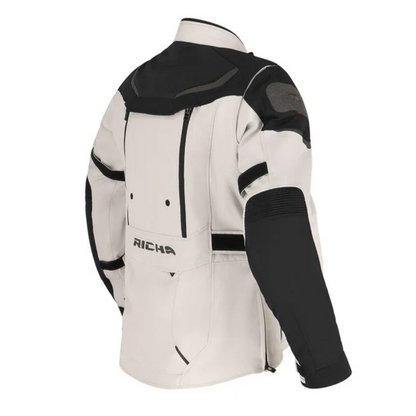 Chaqueta para Moto Richa Infinity 2 Adventure Gris Claro Negro - Mujer