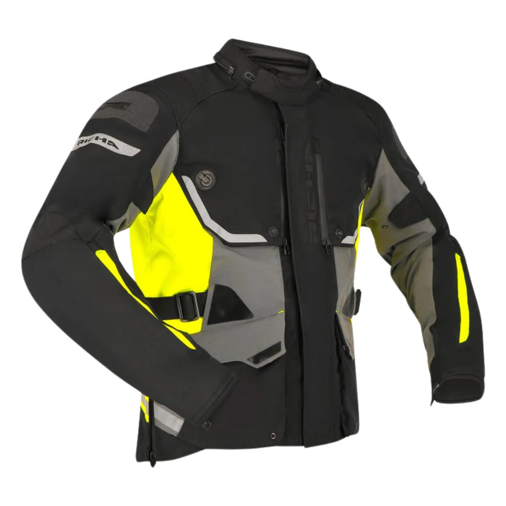 Chaqueta para Moto Richa Infinity 3 Pro Black Yellow- Hombre