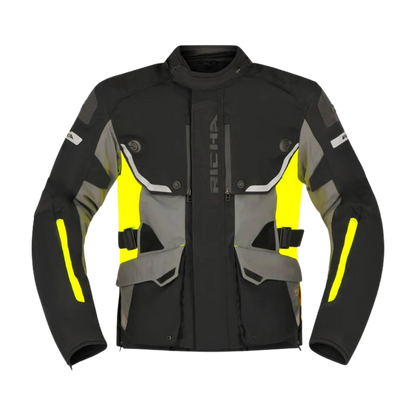 Chaqueta para Moto Richa Infinity 3 Pro Black Yellow- Hombre