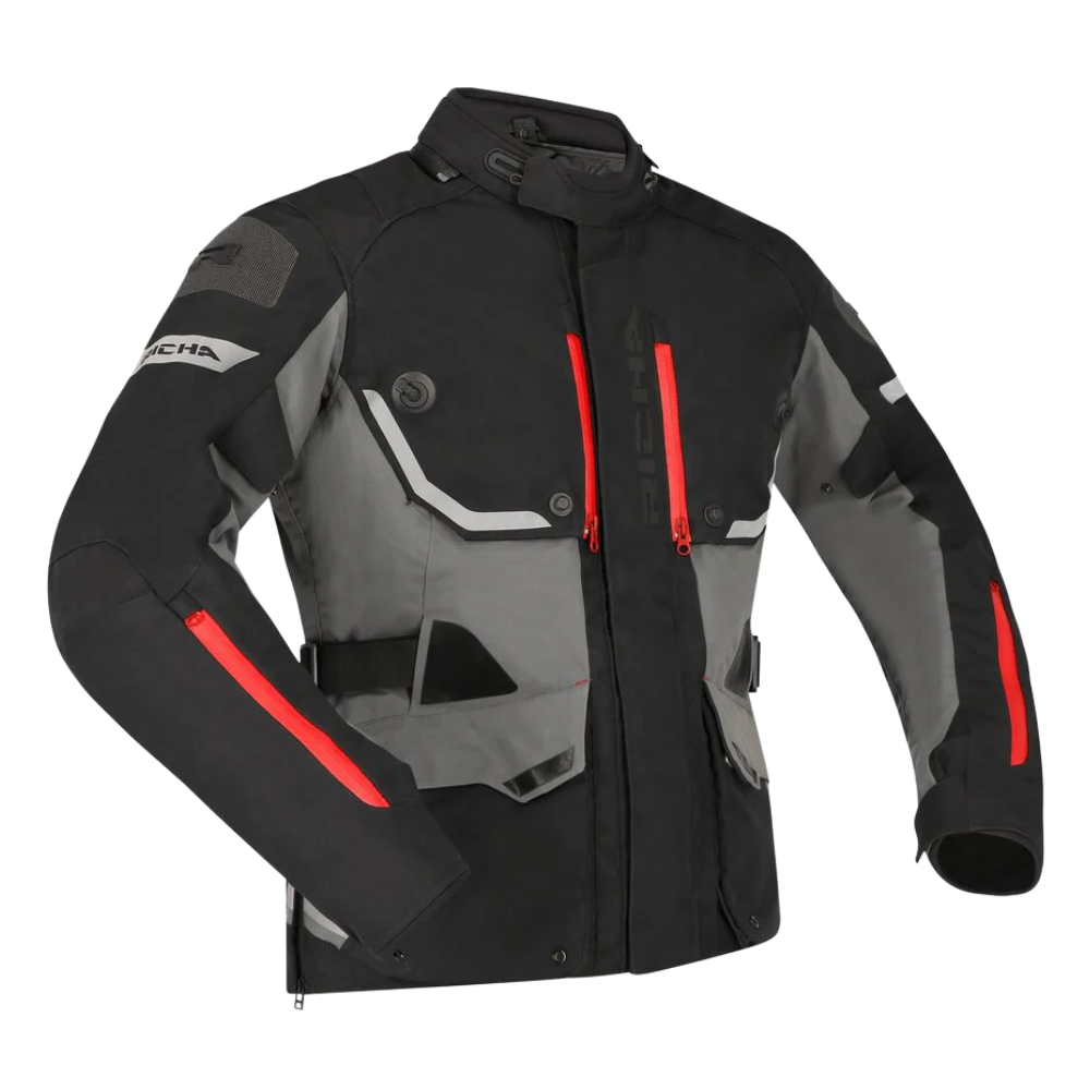 Chaqueta para Moto Richa Infinity 3 Pro Black Grey- Hombre