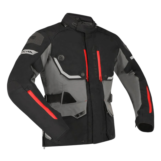 Chaqueta para Moto Richa Infinity 3 Pro Black Grey- Hombre