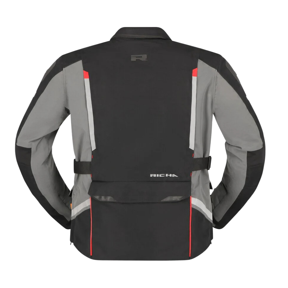 Chaqueta para Moto Richa Infinity 3 Pro Black Grey- Hombre