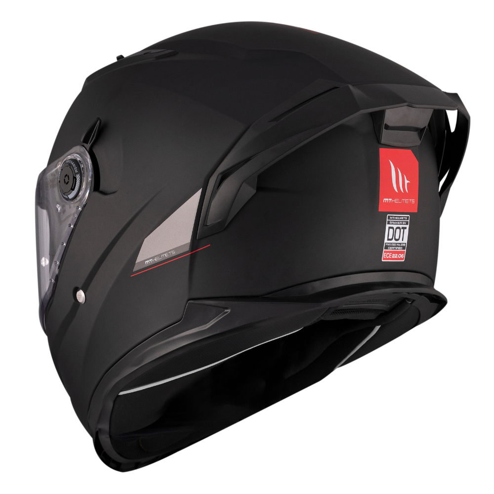 Casco MT Helmets Braker SV Solid A1 Negro Mate
