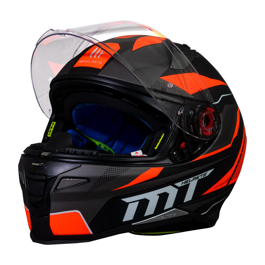Casco de Moto MT Helmets Revenge 2 MTFOUNDATION C1 Negro Mate+ Mica Dark de regalo