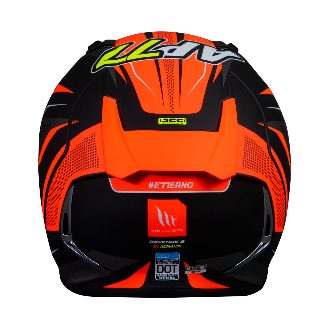 Casco de Moto MT Helmets Revenge 2 MTFOUNDATION C1 Negro Mate+ Mica Dark de regalo